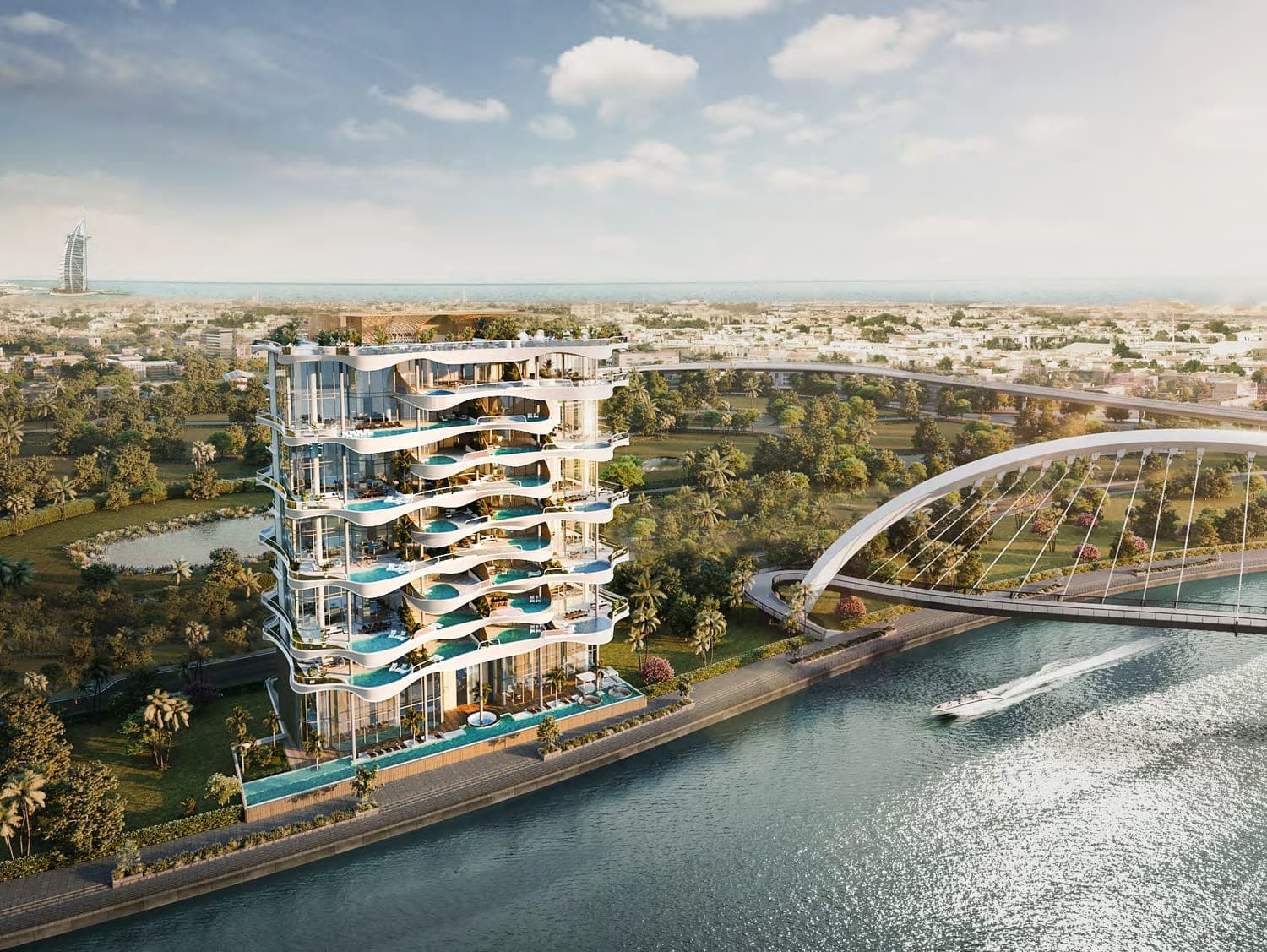 One Canal Residences masterplan, Safa Park, Dubai