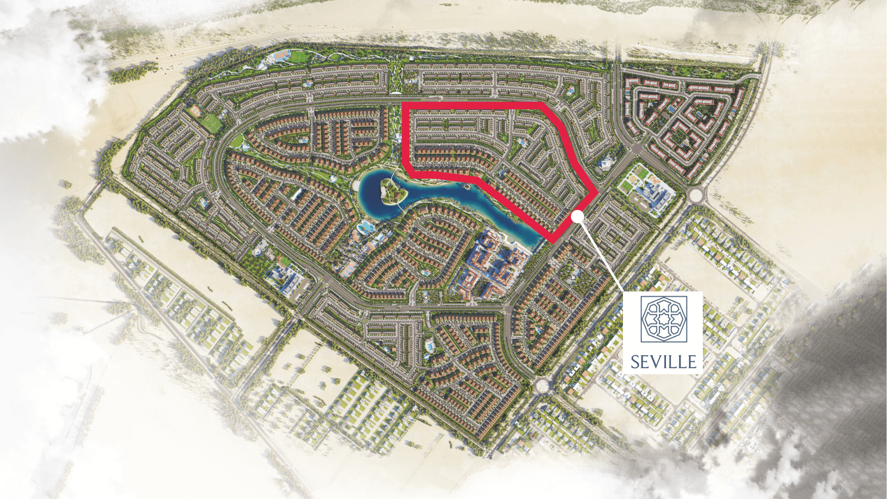 Bloom Living Seville masterplan, Zayed City, Dubai