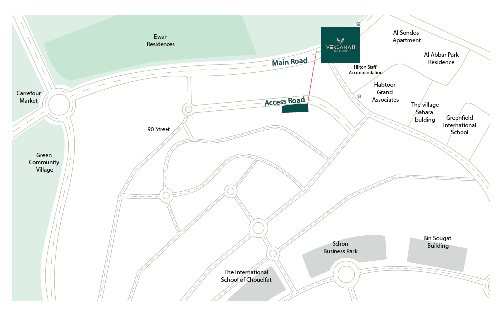 Verdana Residence 2 masterplan, Dubai Investments Park, Dubai