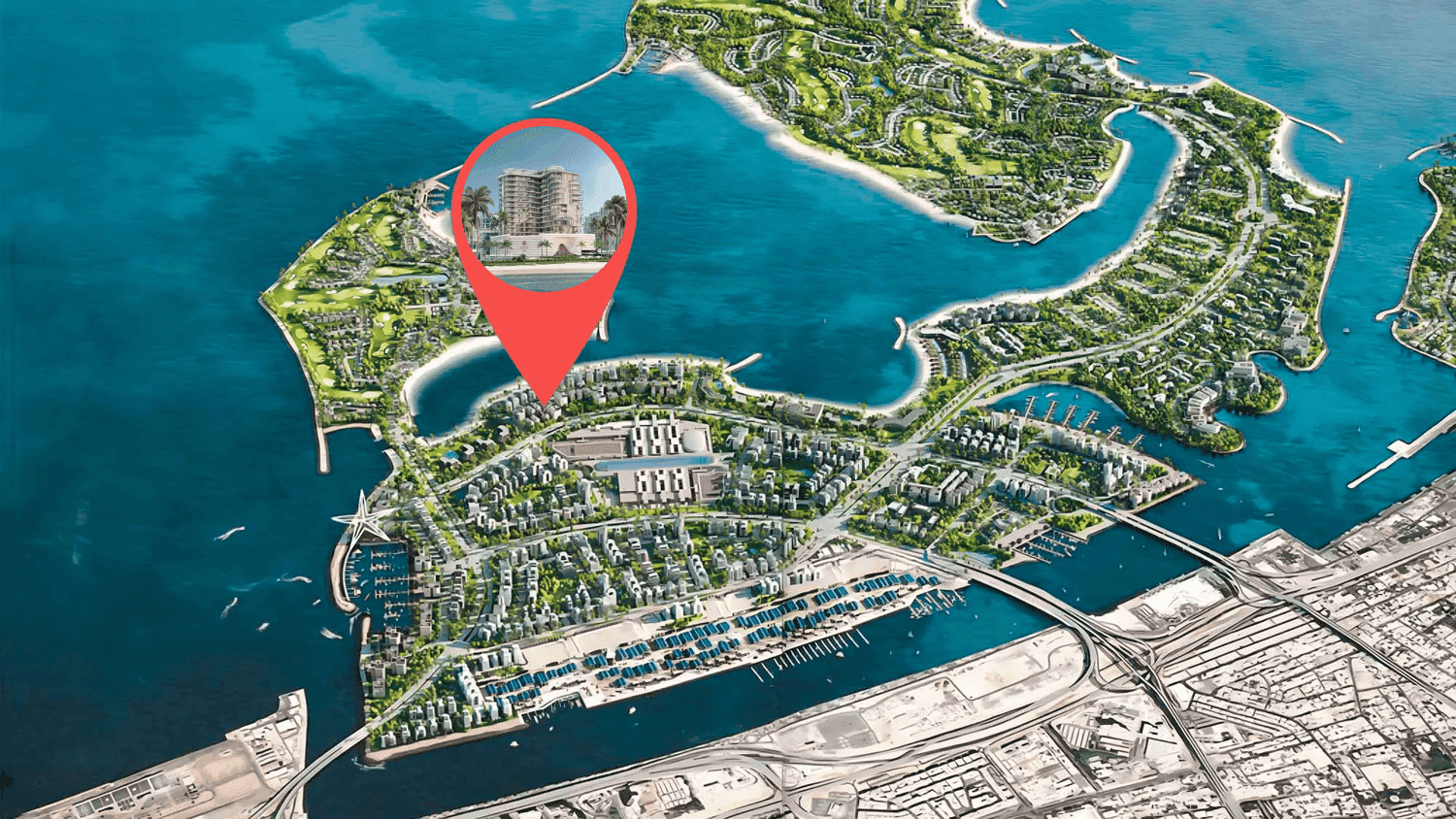 Esme Beach Residences masterplan, Dubai Islands, Dubai