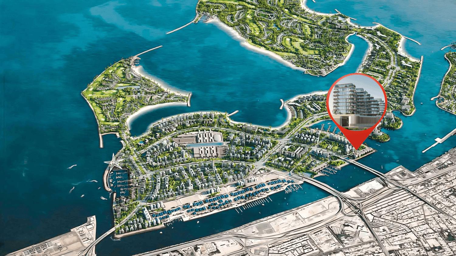 Samana Ocean Bay masterplan, Dubai Islands, Dubai