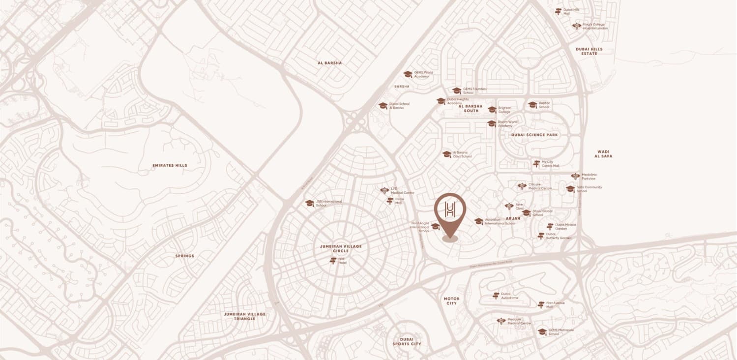 Urban Horizon masterplan, Arjan, Dubai
