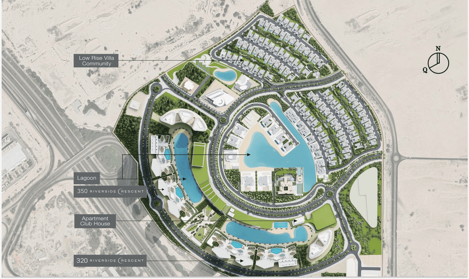 350 Riverside Crescent masterplan, Sobha Hartland 2, Dubai