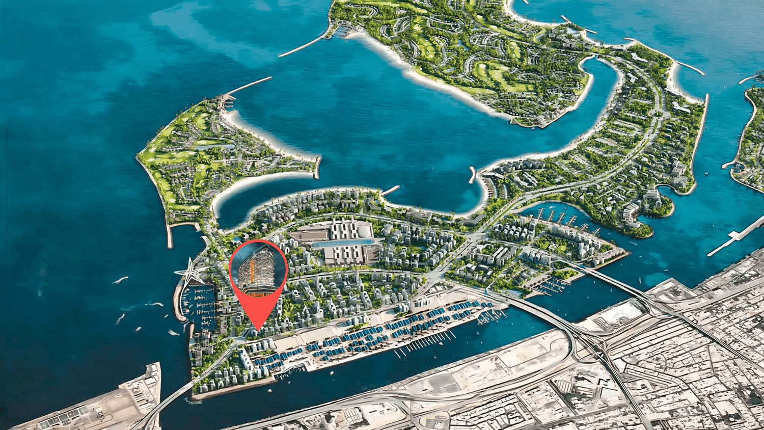 Ocean Tower masterplan, Dubai Islands, Dubai