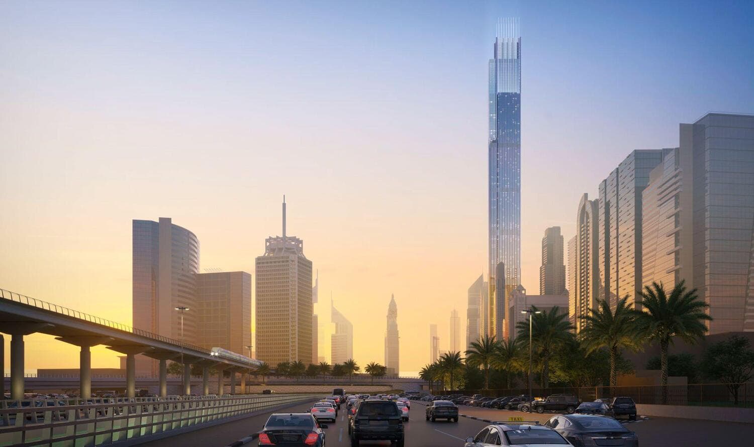Burj Azizi, Trade Center, Dubai, photo 3