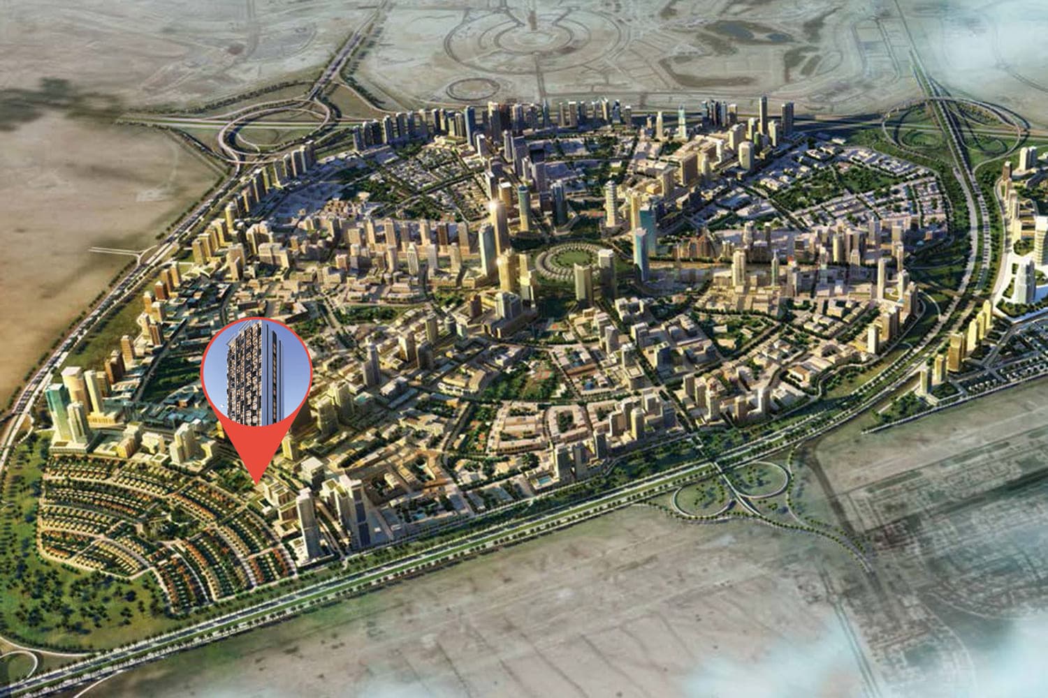 Alef Noon Residence masterplan, JVC (Jumeirah Village Circle), Dubai