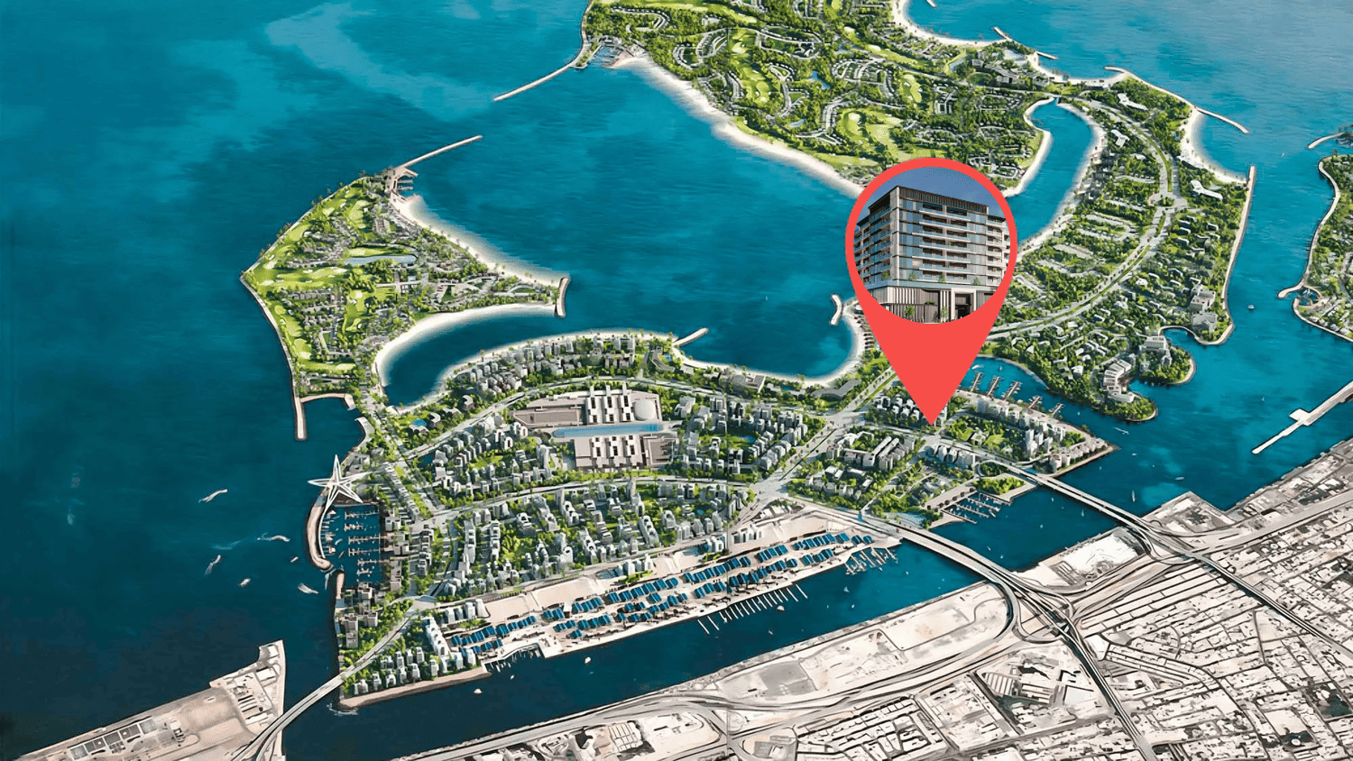 Capital Horizon Terraces masterplan, Dubai Islands, Dubai