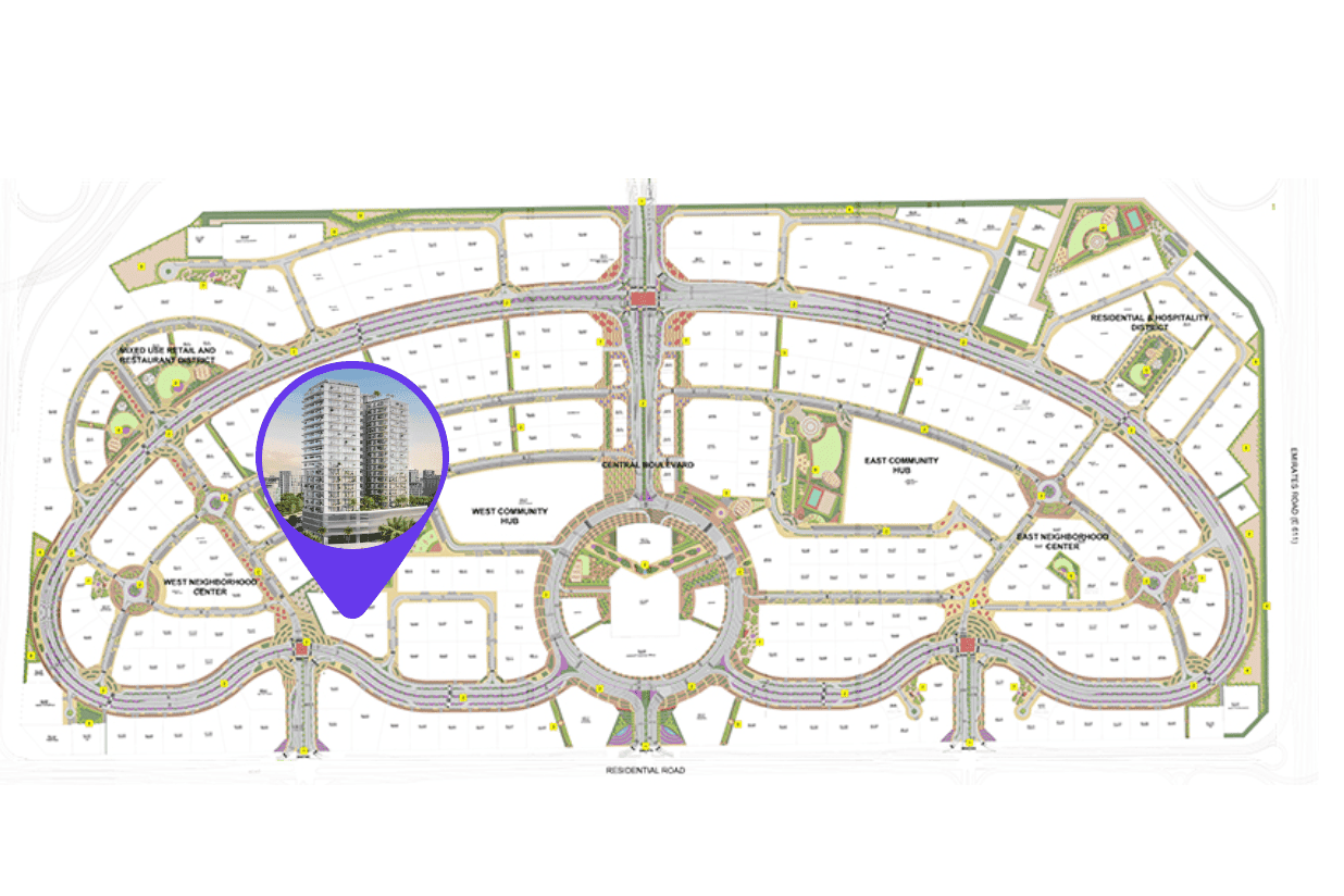 Cove Grand masterplan, Dubailand Residence Complex, Dubai