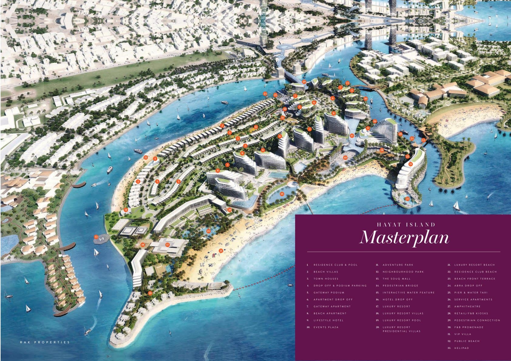 Marbella Villas masterplan, Mina Al Arab, Ras Al Khaimah