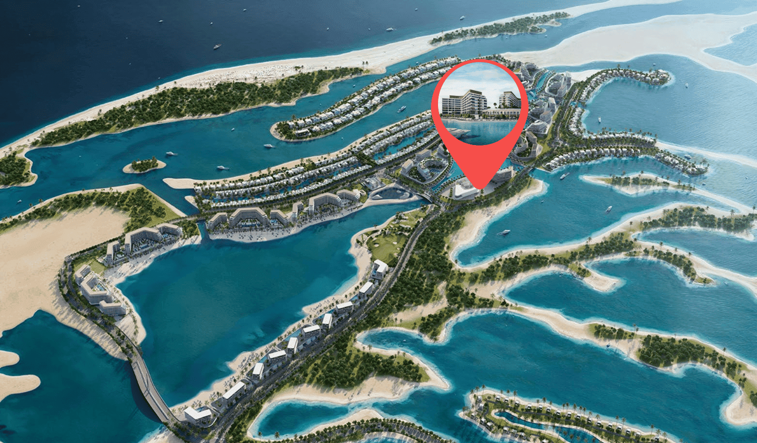 Bayfront Marina Residences masterplan, Siniya Island, Umm al-Quwain