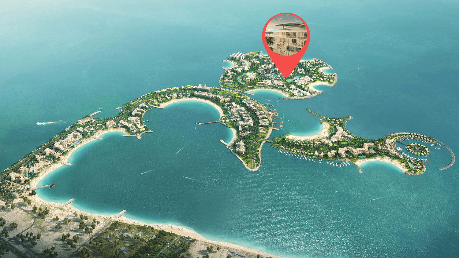 Palazzo Tissoli masterplan, Al Marjan Island, Ras al-Khaimah
