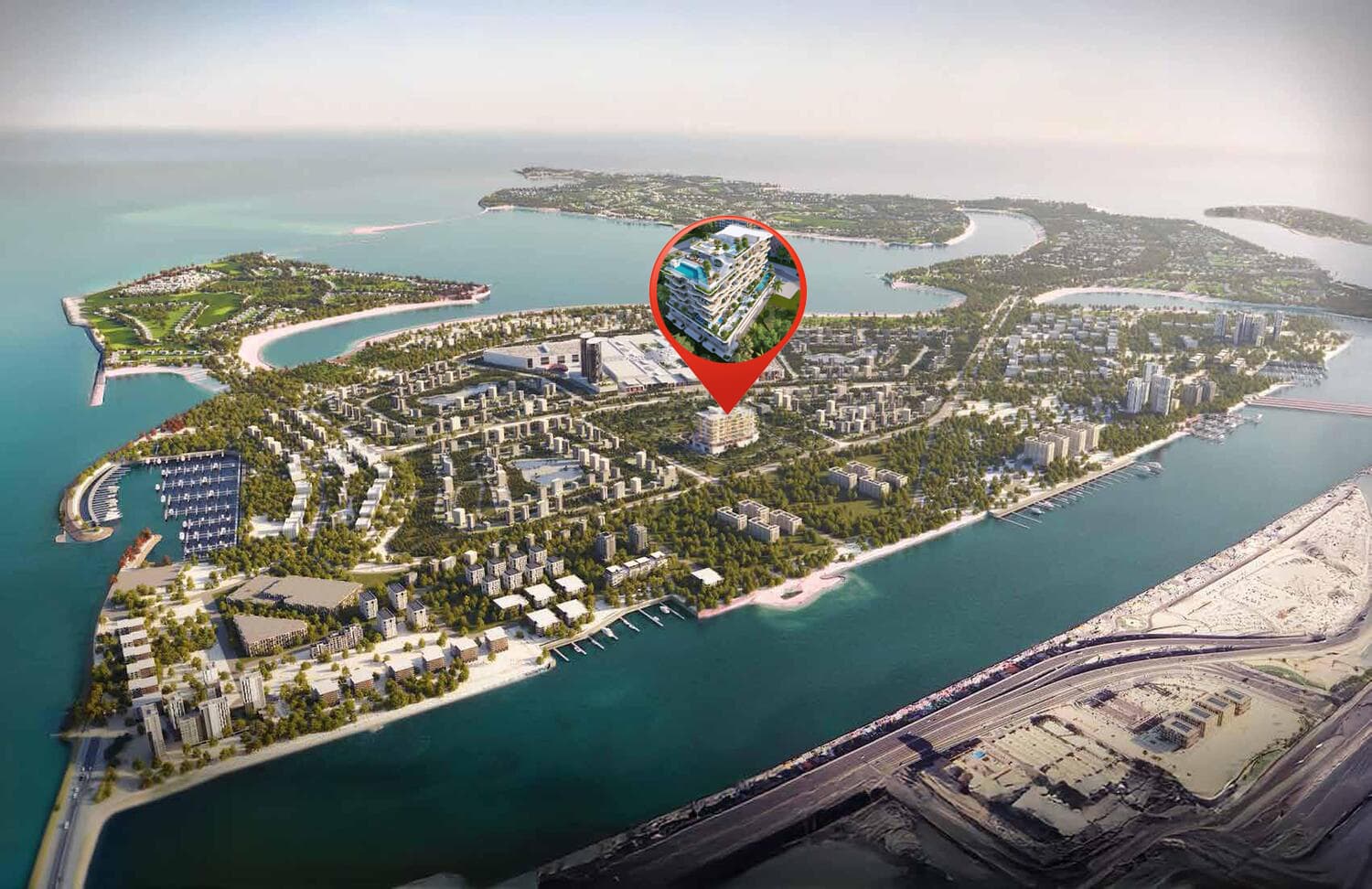 Flow Residences masterplan, Dubai Islands, Dubai