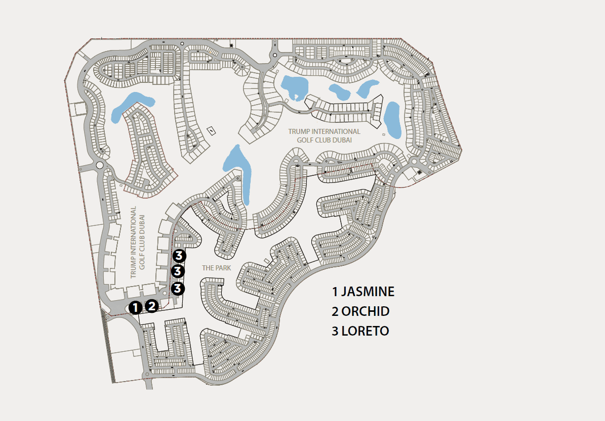 Damac Hills - Park Town masterplan, Damac Hills, Dubai
