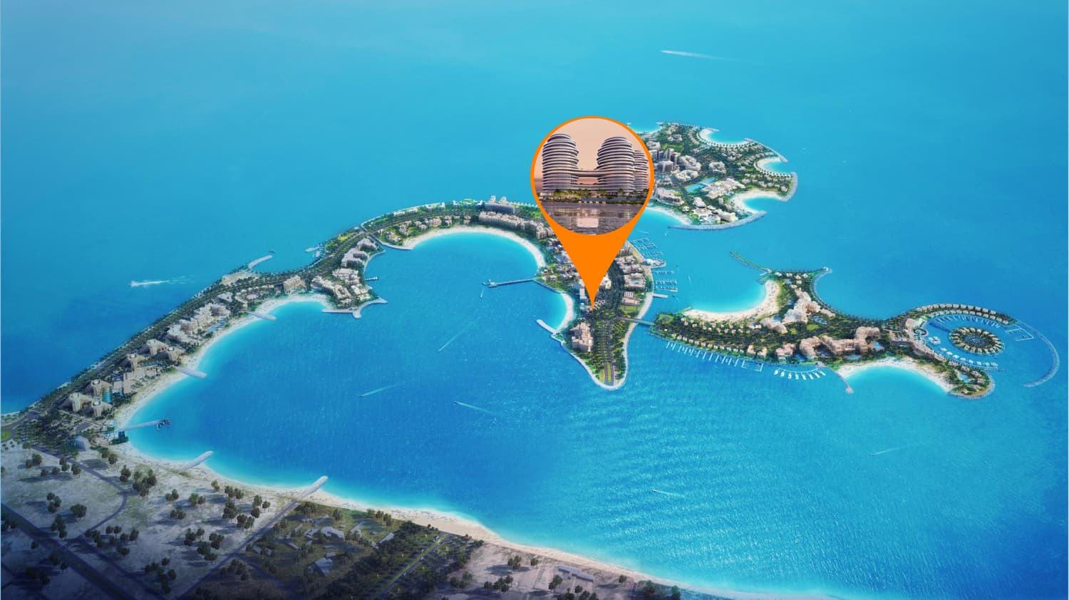La Mer by Elie Saab masterplan, Al Marjan Island, Ras al-Khaimah
