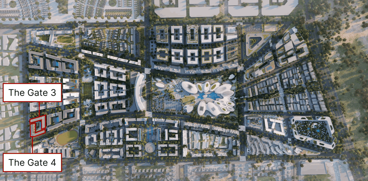 The Gate 3 and 4 masterplan, Muwaileh Commercial, Sharjah