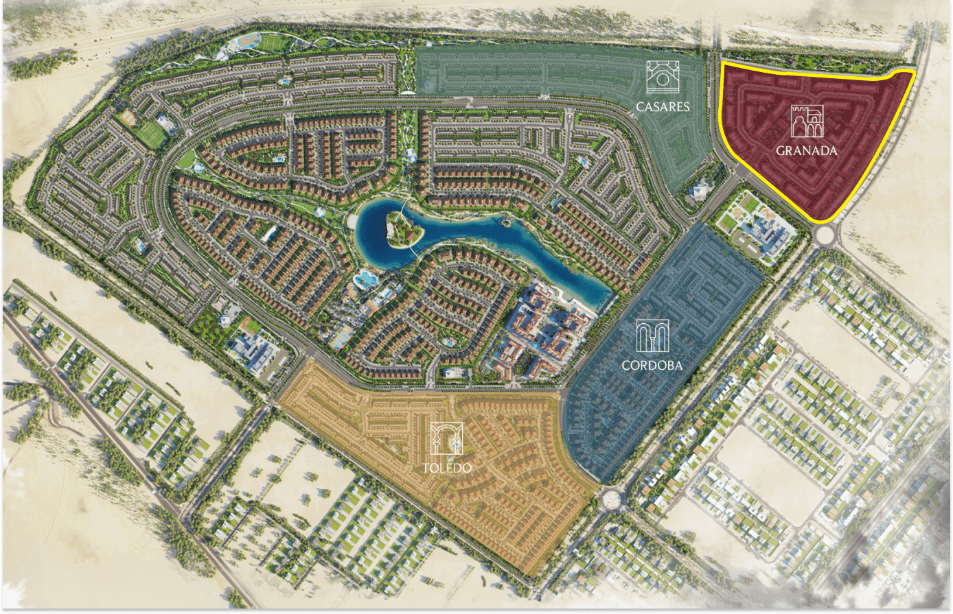 Bloom Living - Granada masterplan, Shakhbout city, Abu Dhabi
