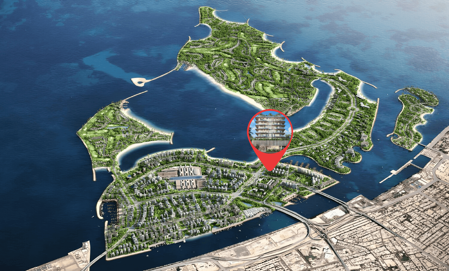 Avida Residences masterplan, Dubai Islands, Dubai