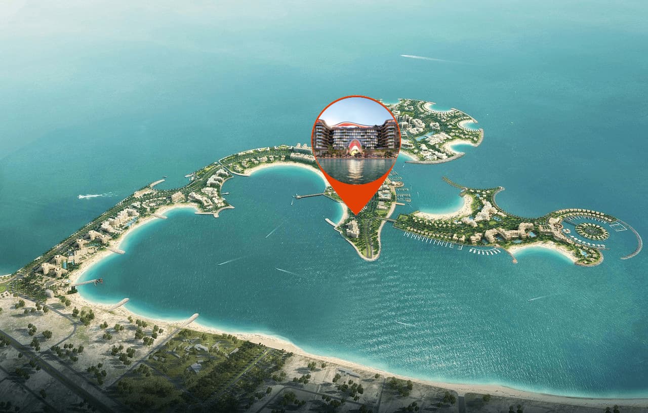 The Unexpected Al Marjan Island Hotel and Residence masterplan, Al Marjan Island, Ras al-Khaimah