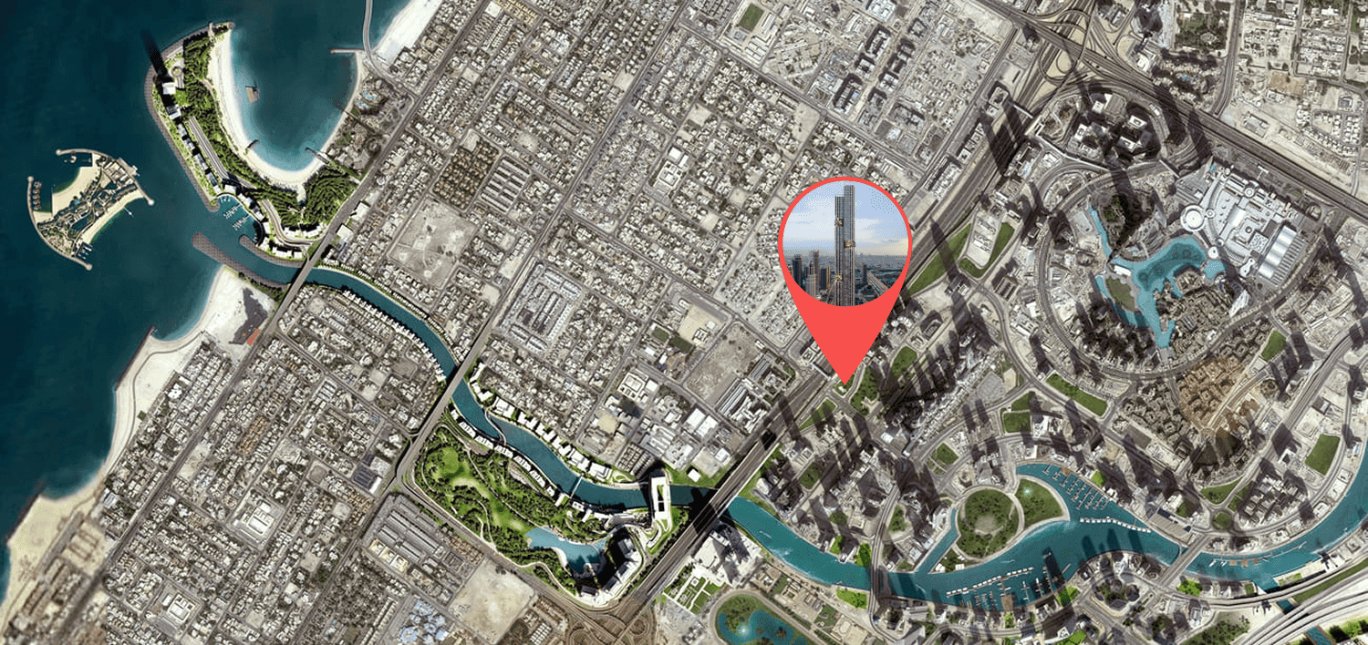 DWTN Residences masterplan, Business Bay, Dubai