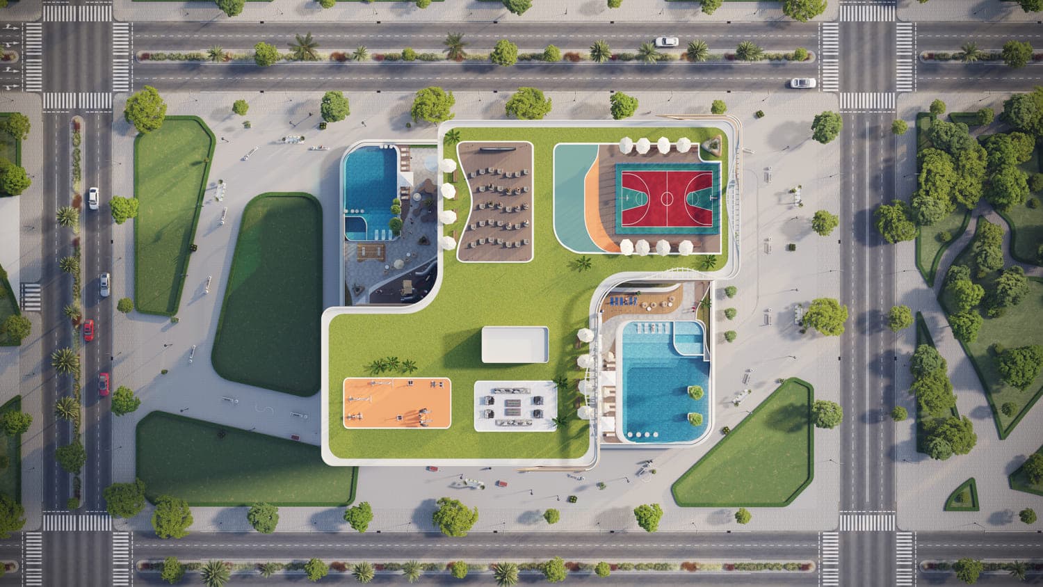 Samana Skyros masterplan, Arjan, Dubai