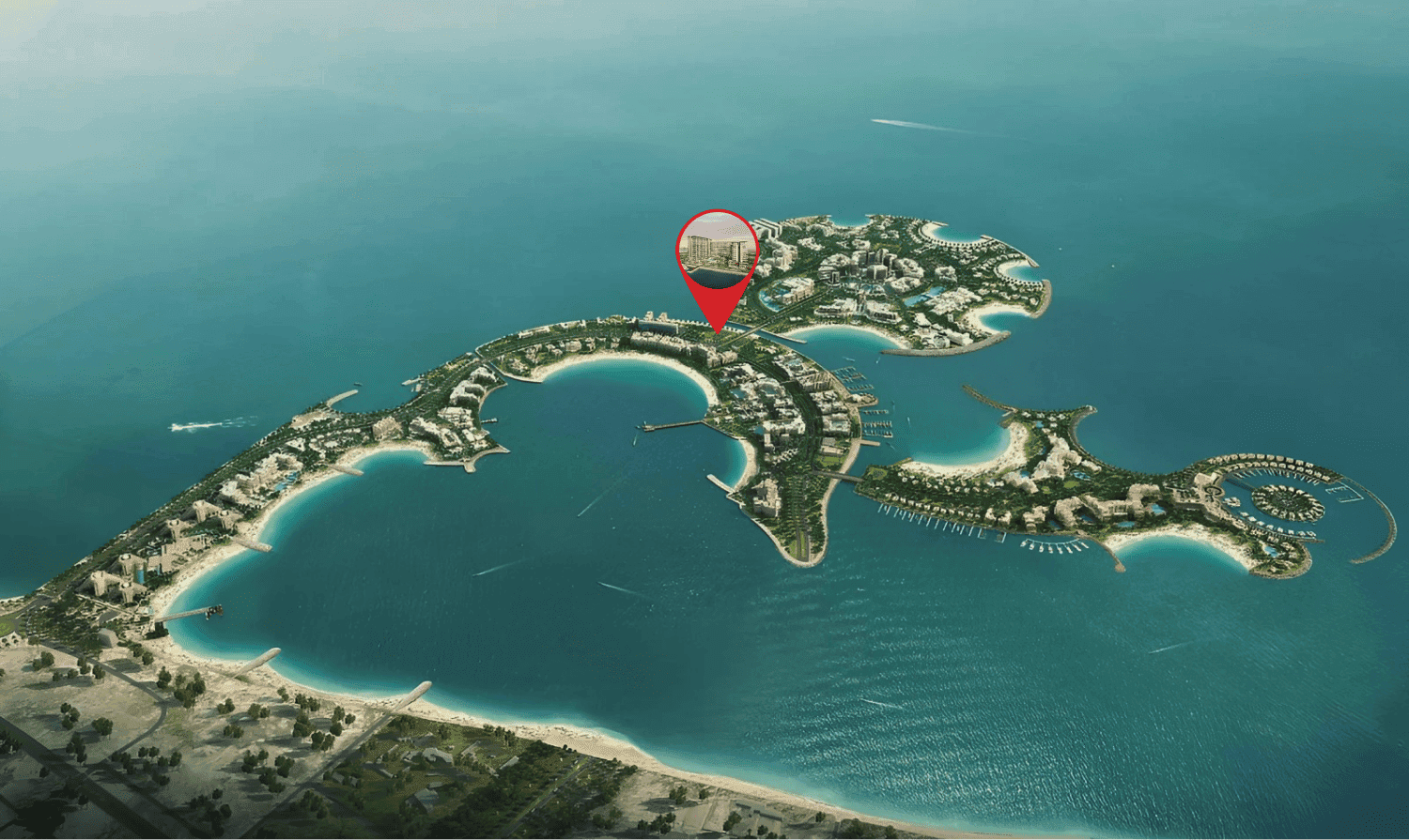 Playa Del Sol masterplan, Al Marjan Island, Ras al-Khaimah