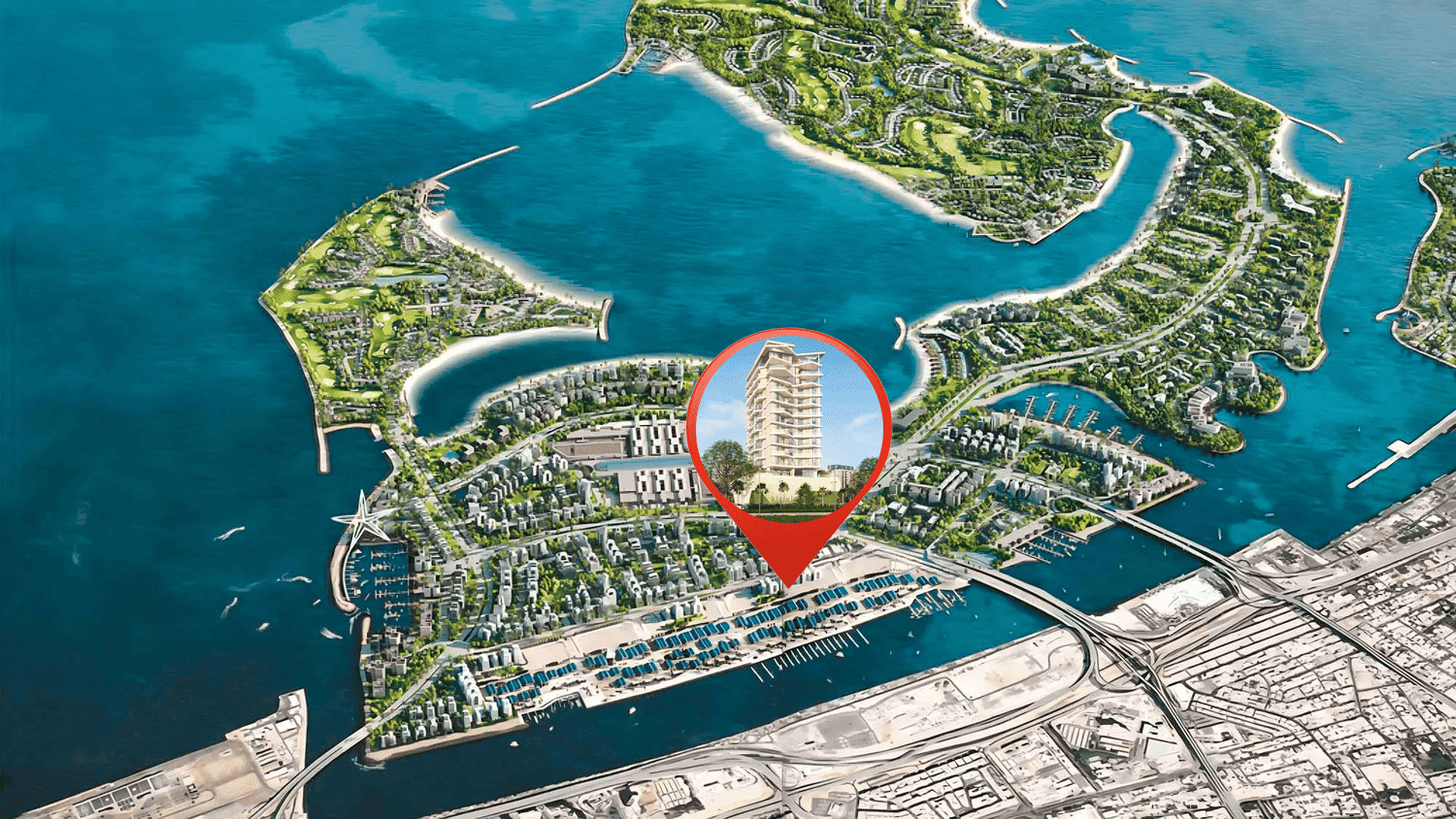 Luxury Canal Residences masterplan, Dubai Islands, Dubai