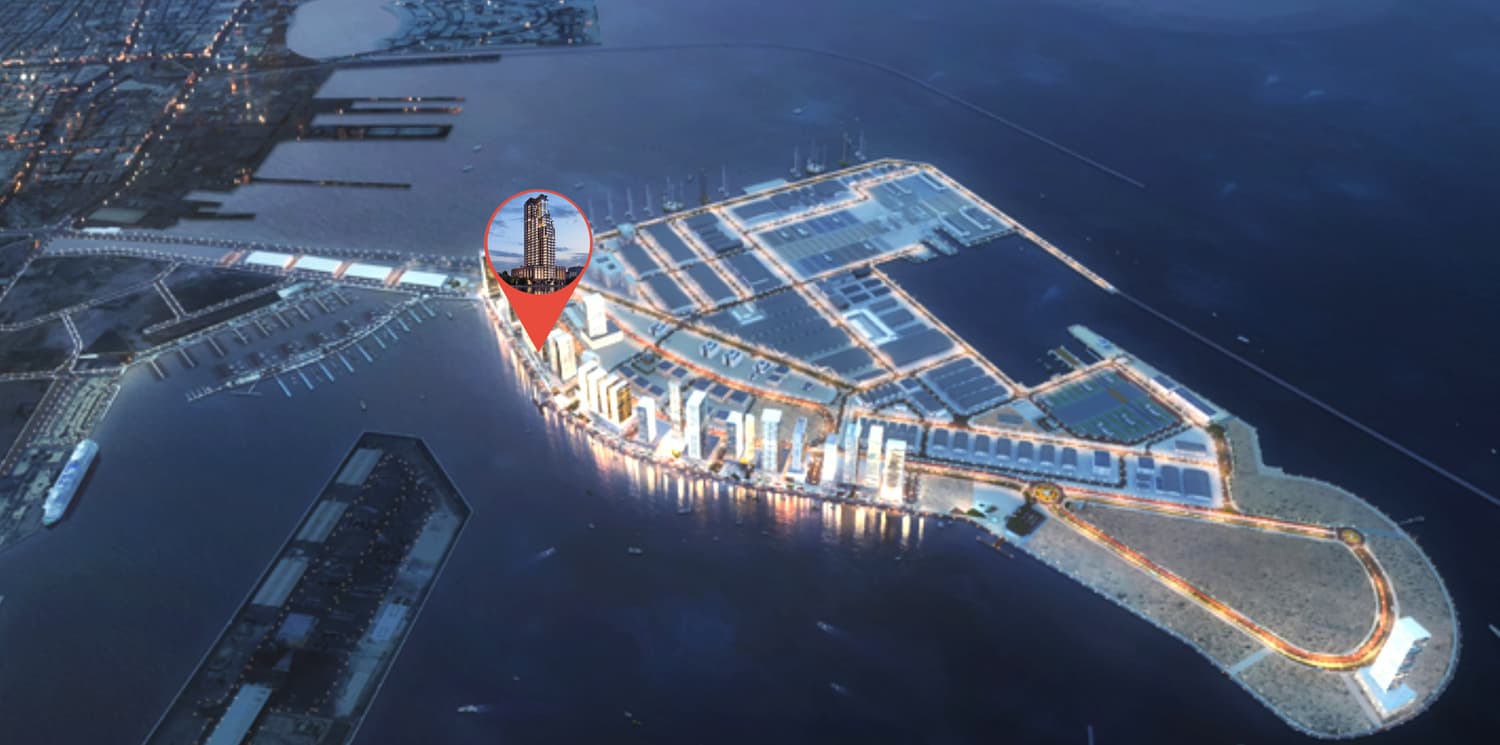 Riva Residence masterplan, Maritime City, Dubai