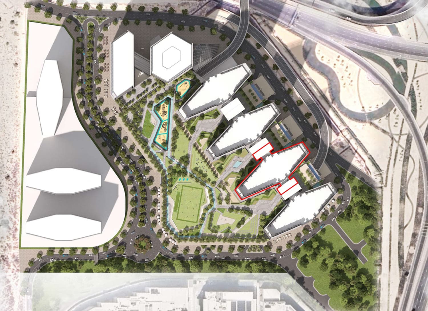 The Serene at Sobha Central masterplan, Sobha Central, Dubai