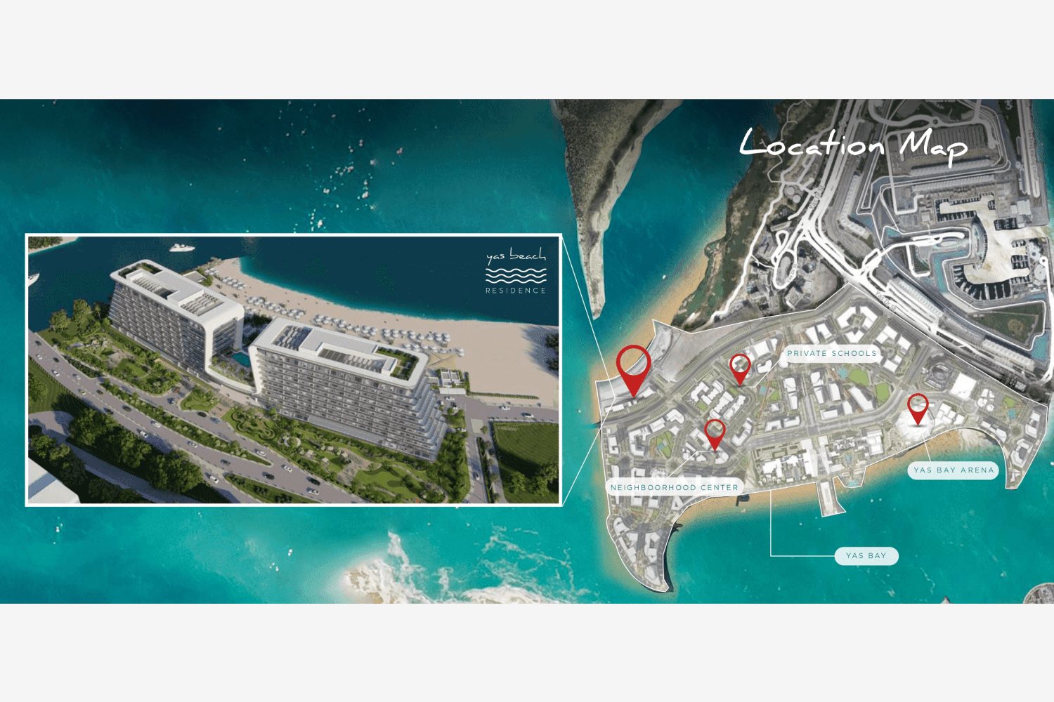 Yas Beach Residence masterplan, Yas Island, Abu Dhabi