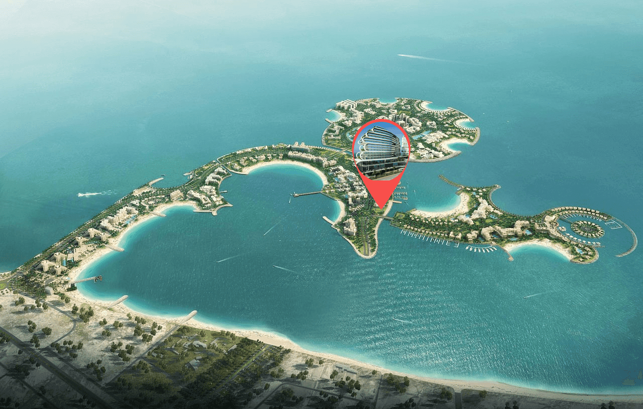 JW Marriott Residences and Resort masterplan, Al Marjan Island, Ras al-Khaimah
