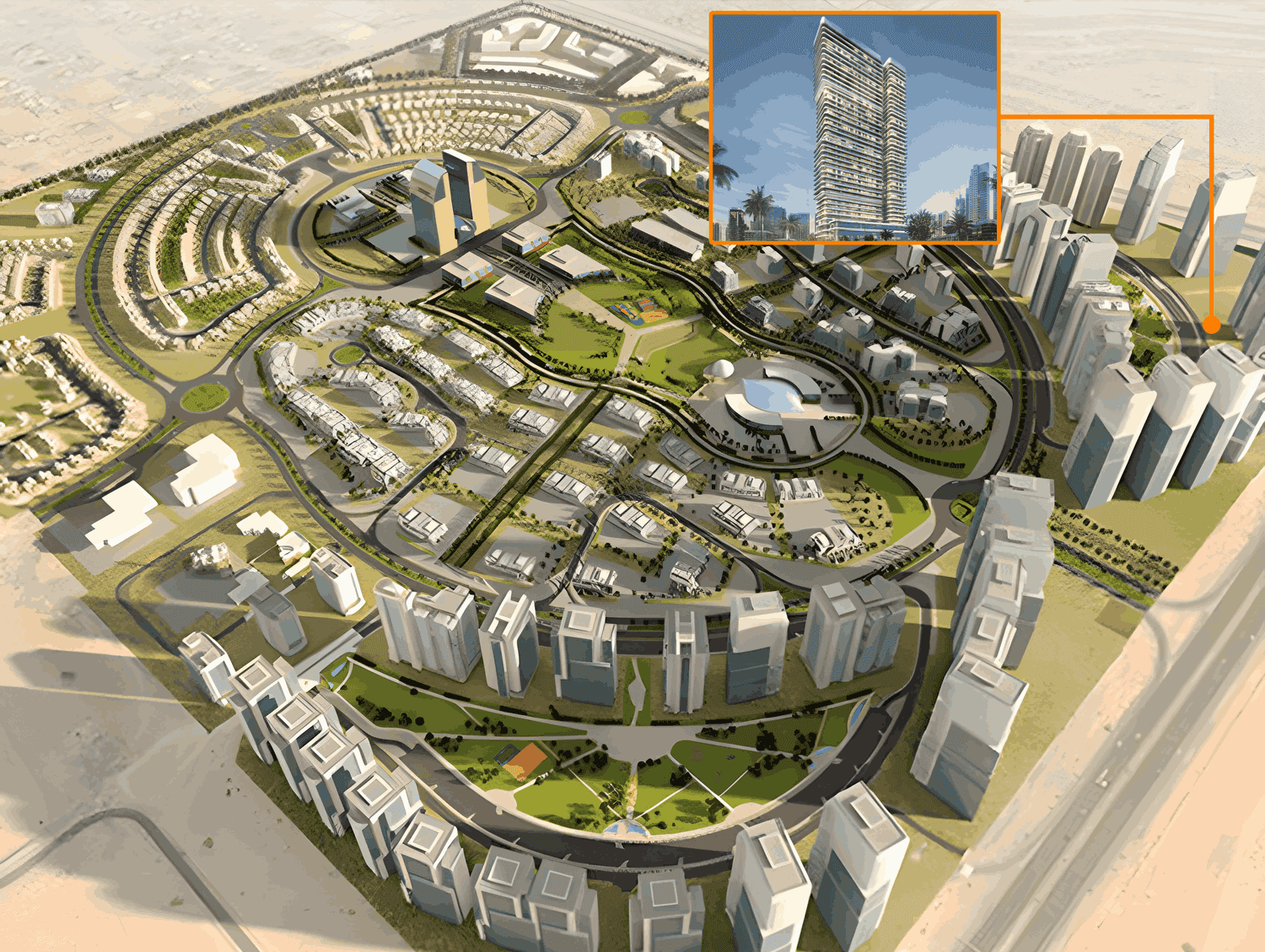 Binghatti Hillviews masterplan, Dubai Science Park, Dubai