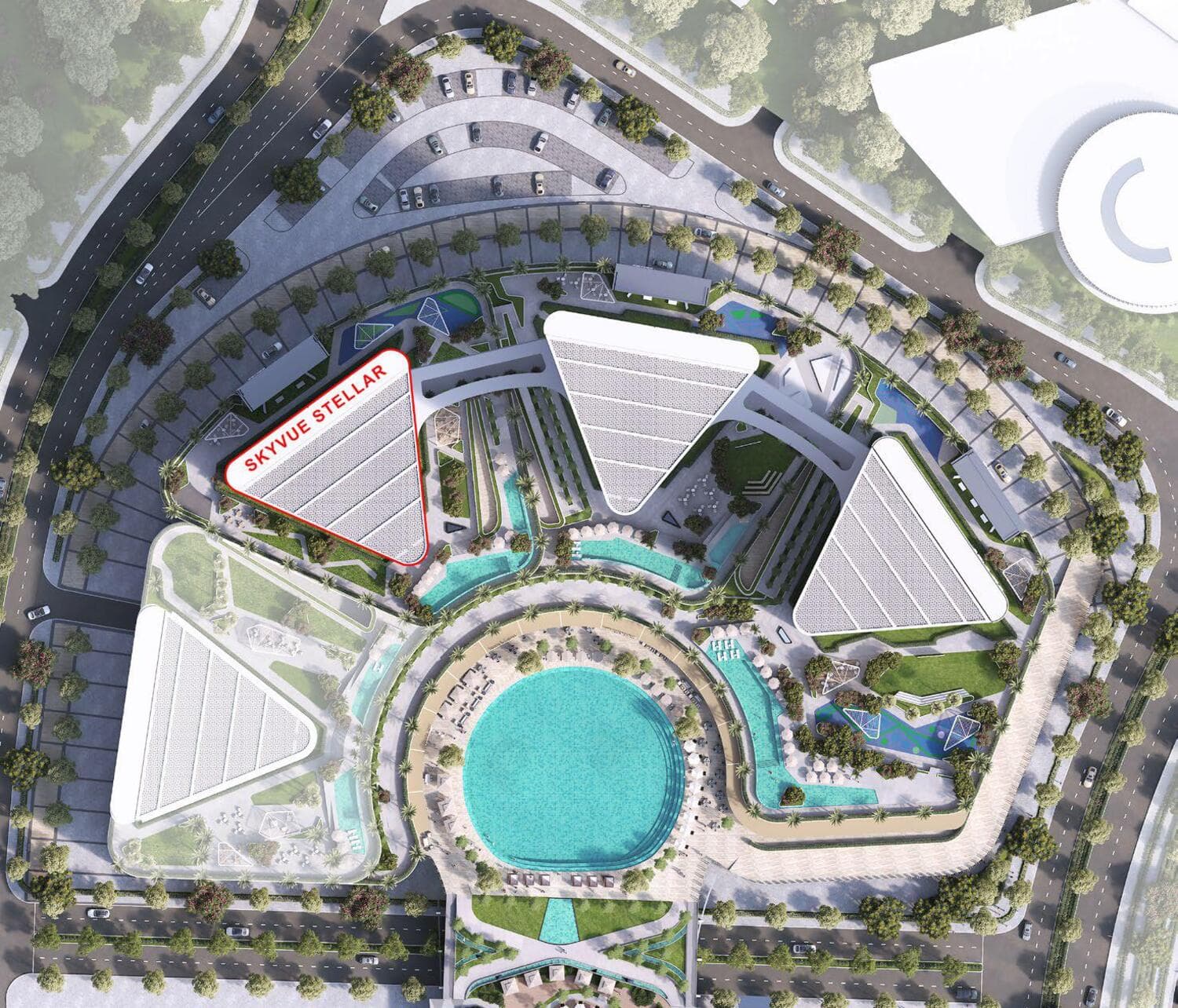 Skyvue Stellar masterplan, Sobha Hartland 2, Dubai