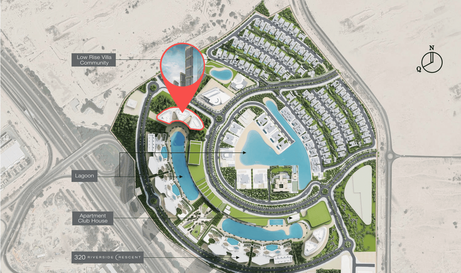 Skyscape masterplan, Sobha Hartland 2, Dubai