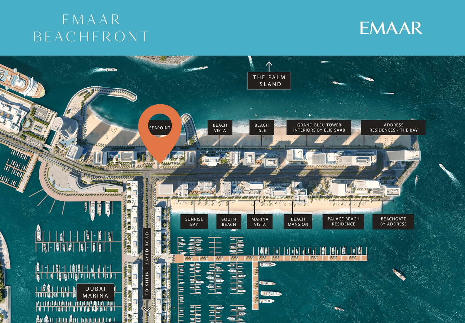 Seapoint masterplan, Beach Front, Dubai