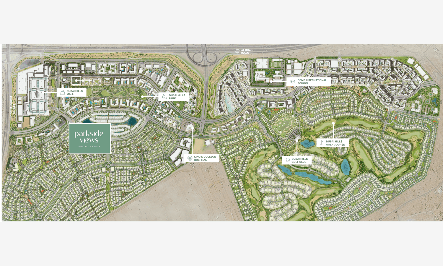 Parkside Views masterplan, Dubai Hills, Dubai