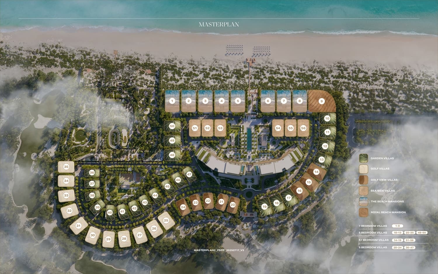 Four Seasons Private Residences Abu Dhabi at Saadiyat Beach masterplan, Al Saadiyat island, Abu Dhabi