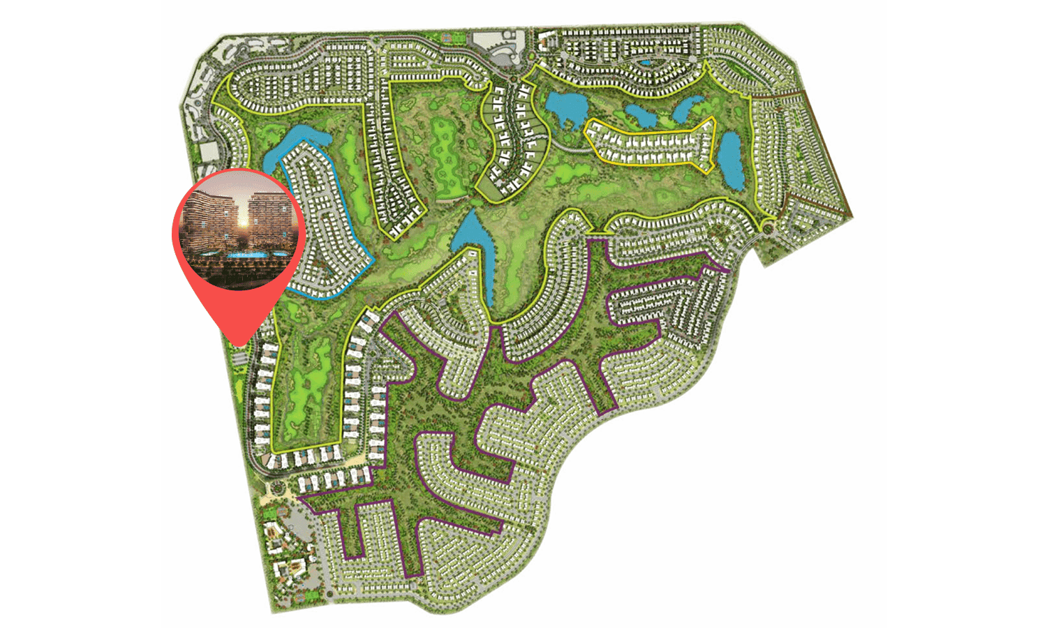 Damac District masterplan, Damac Hills, Dubai