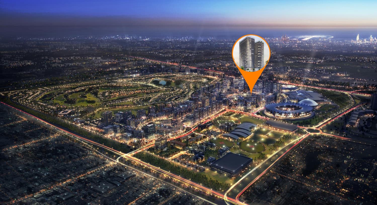 The Community Sports Arena masterplan, Dubai Sports City, Dubai
