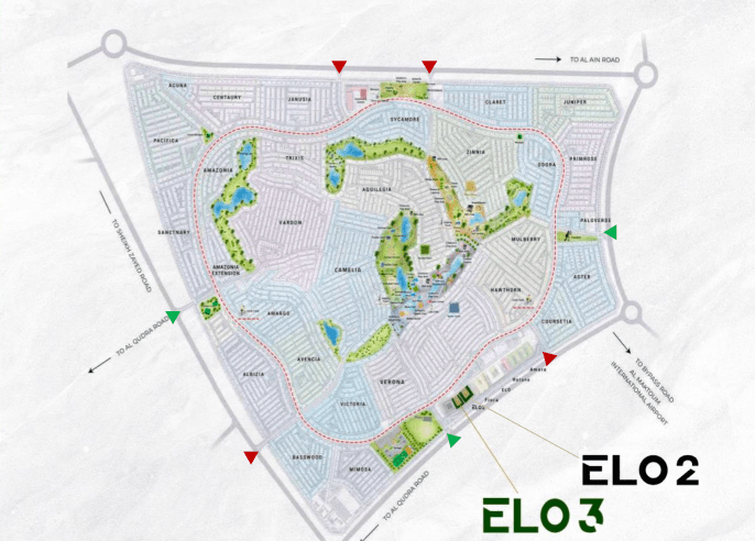 Elo 2 and 3 Damac masterplan, Damac Hills 2, Dubai