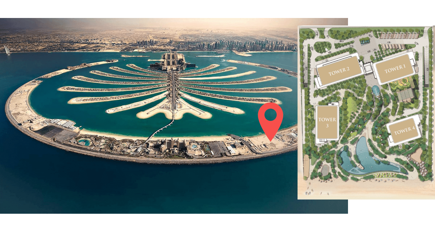 Serenia Living masterplan, Palm Jumeirah, Dubai