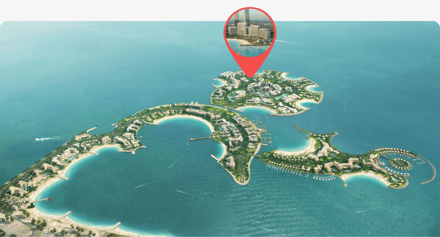 Fairmont Residences Al Marjan Island masterplan, Al Marjan Island, Ras al-Khaimah