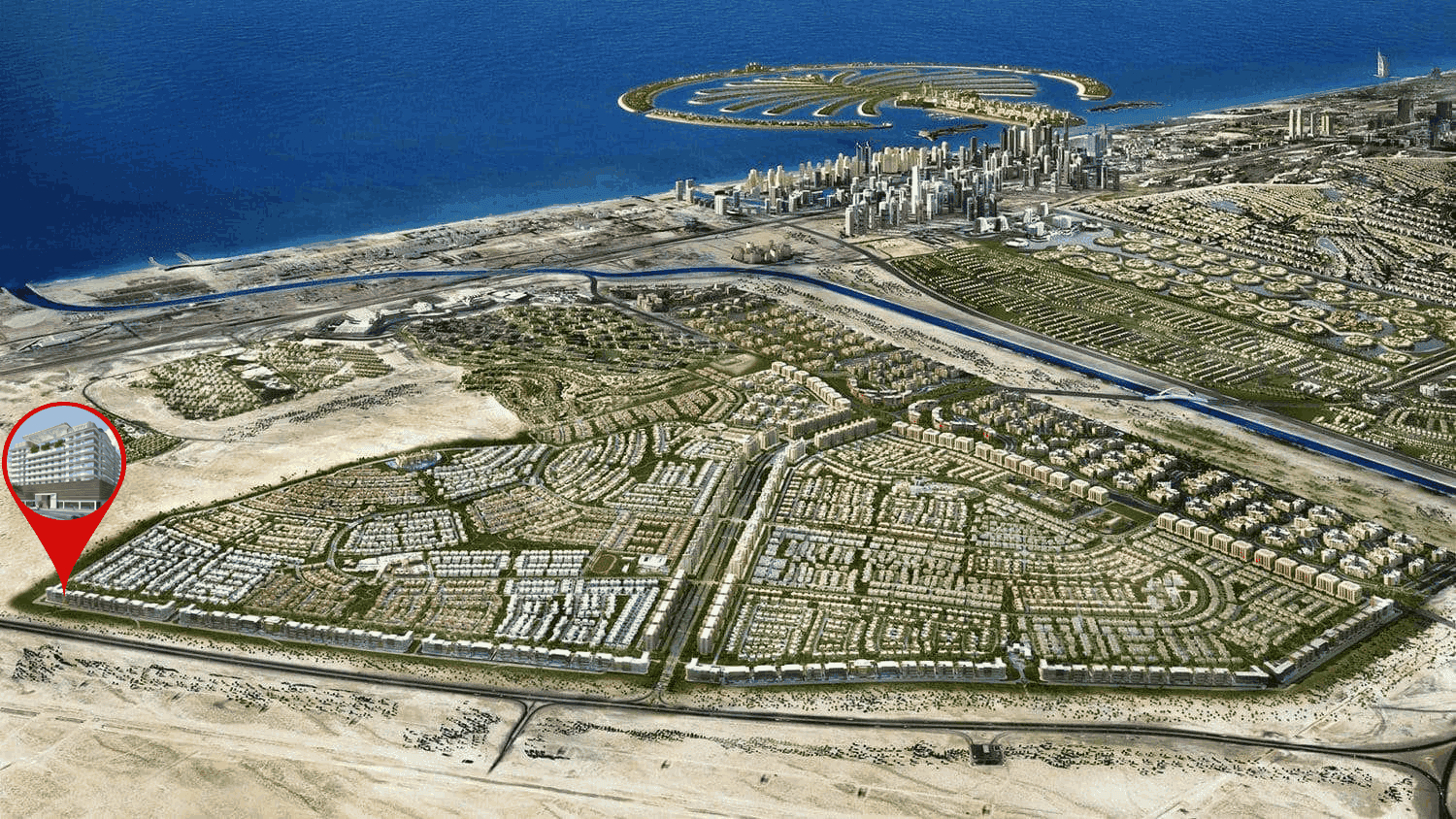 Azizi Jewel masterplan, Jebel Ali Village, Dubai
