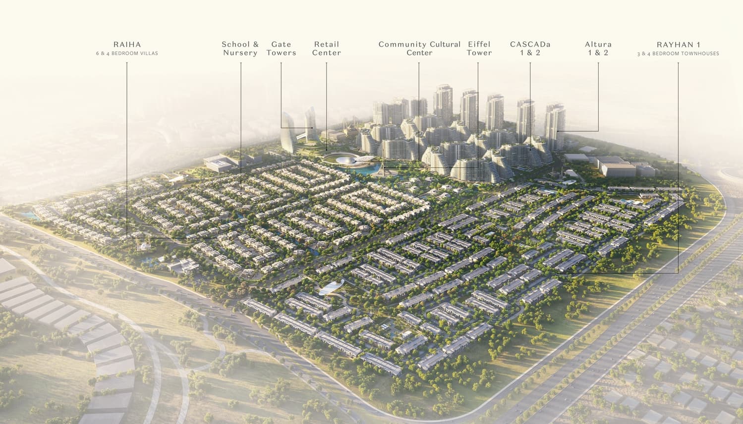 Waada Dubai South masterplan, Dubai South, Dubai