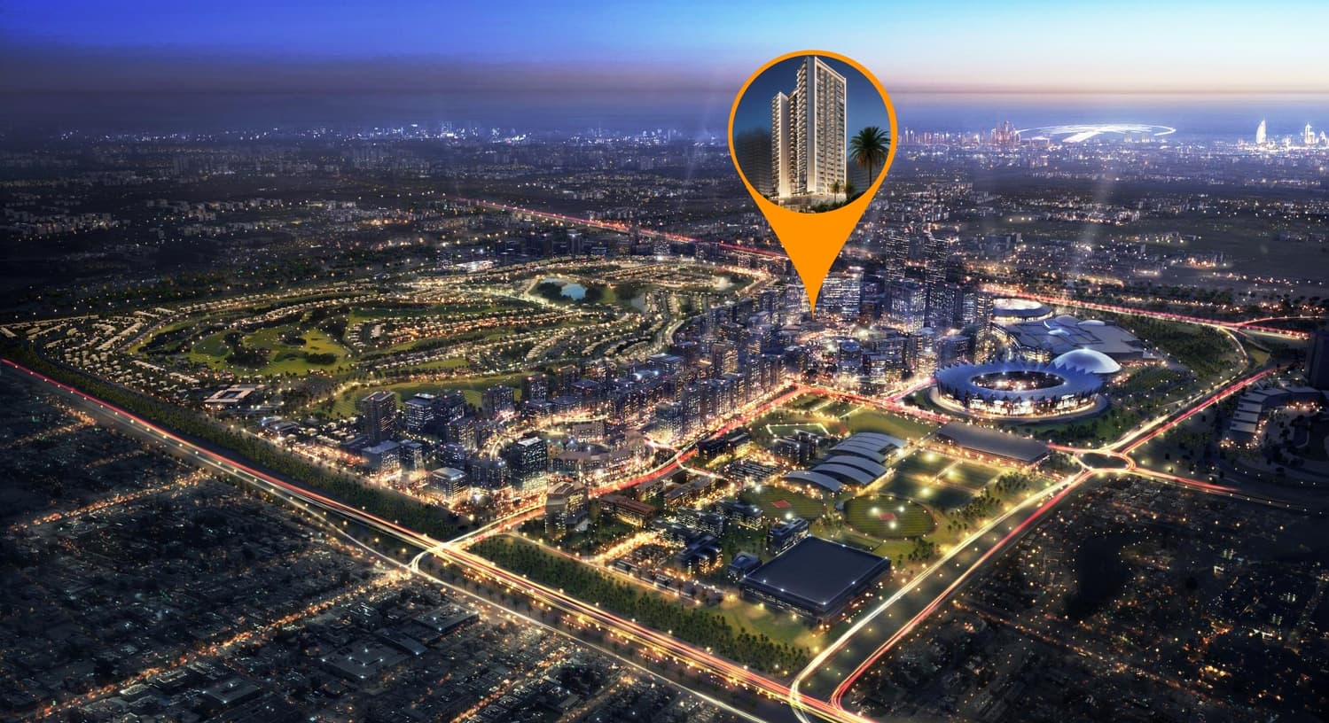 AUREL1A Residence masterplan, Dubai Sports City, Dubai