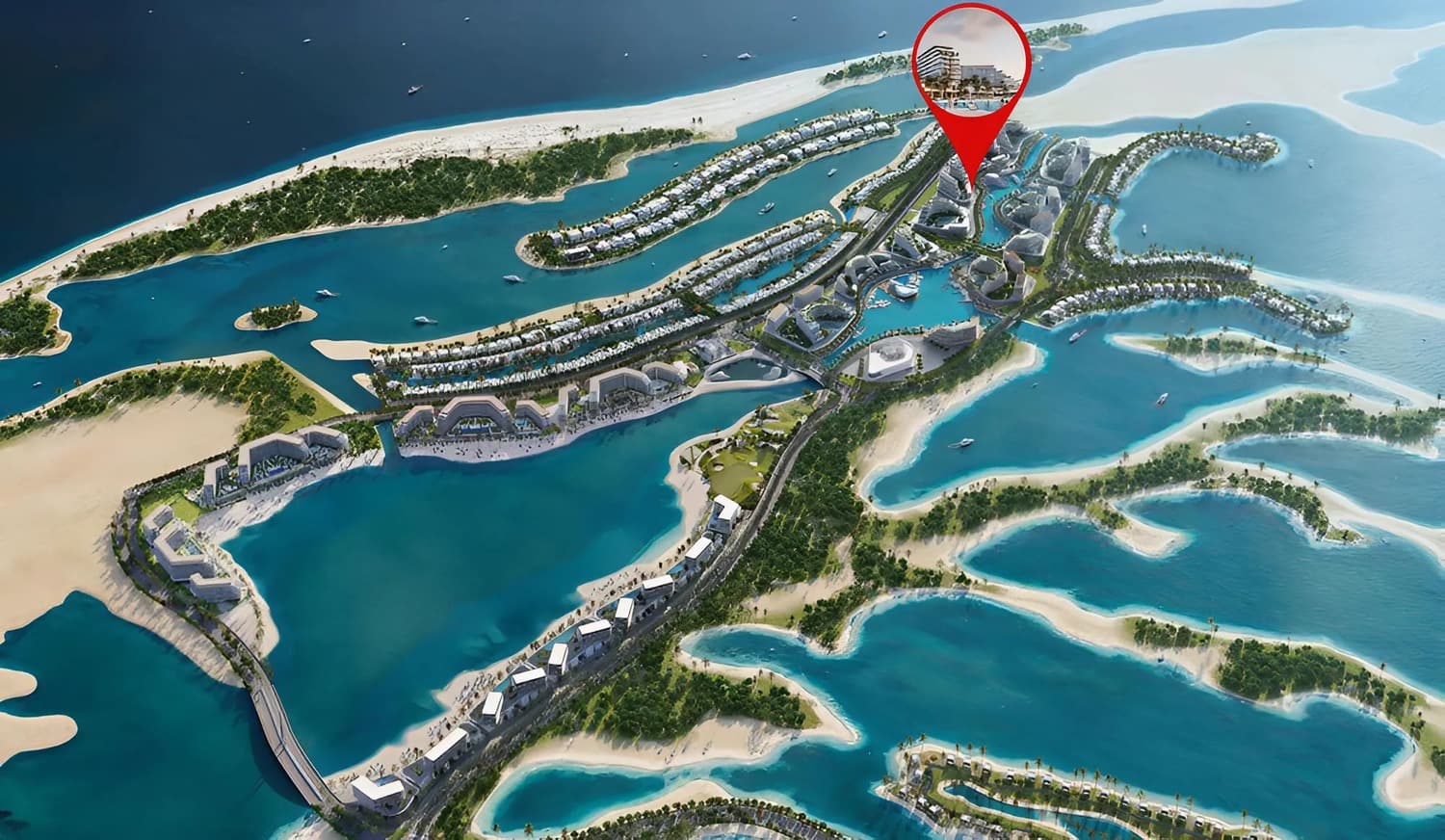 Bayside Marina Residences masterplan, Siniya Island, Umm al-Quwain