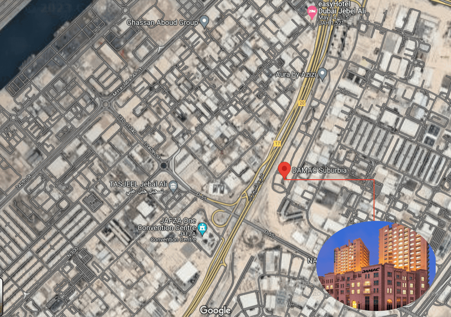 Suburbia masterplan, Jebel Ali Freezone Extension, Dubai