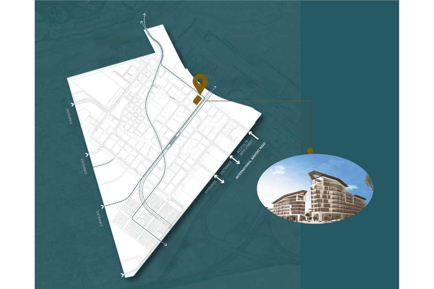 Al Mahra Residence masterplan, Masdar City, Abu Dhabi