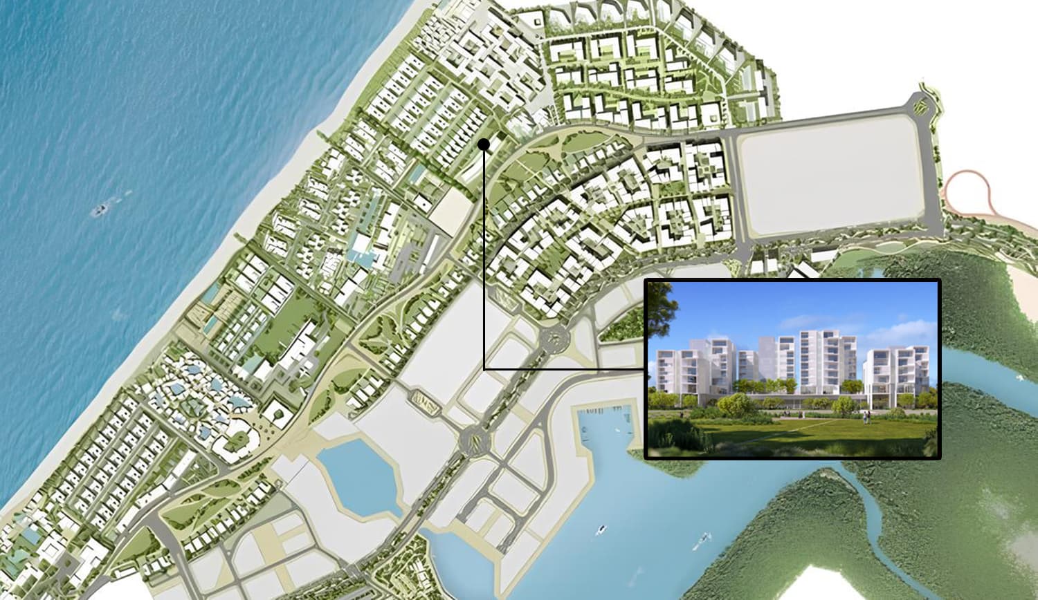 Sealine Residence masterplan, Al Zorah City, Ajman