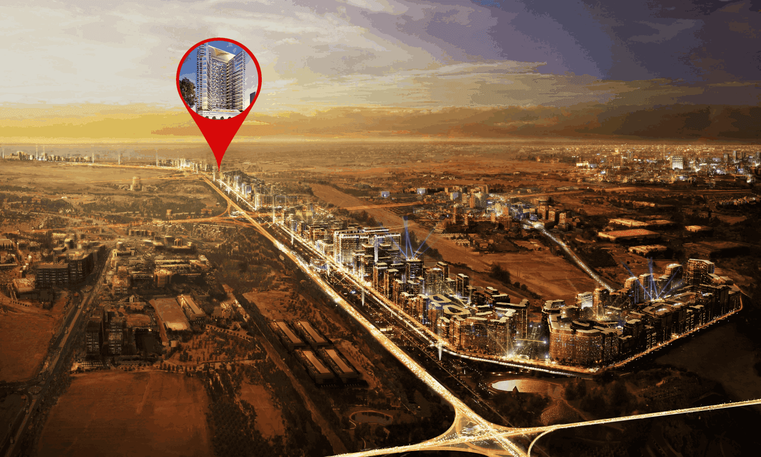 Eleve masterplan, Jebel Ali Freezone Extension, Dubai