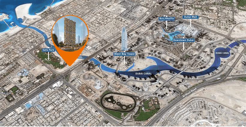 Damac Safa Gate masterplan, Safa Park, Dubai